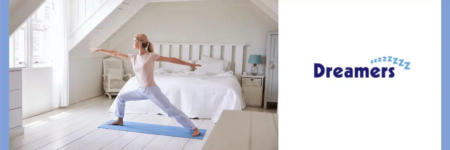 woman exercising to reduce anxiety and improve sleep