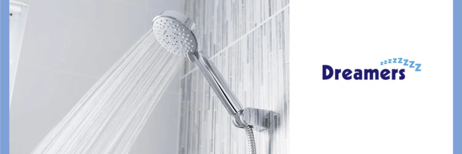shower to cool down before sleeping in the hot weather
