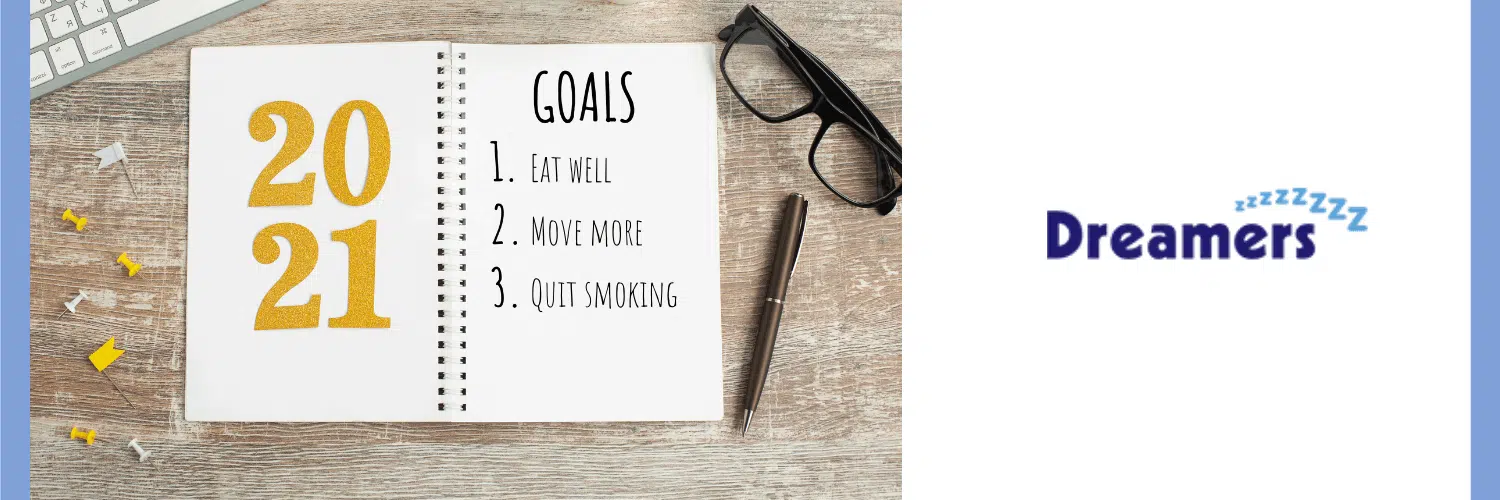 Examples of New Year goals that can be supported by sleep
