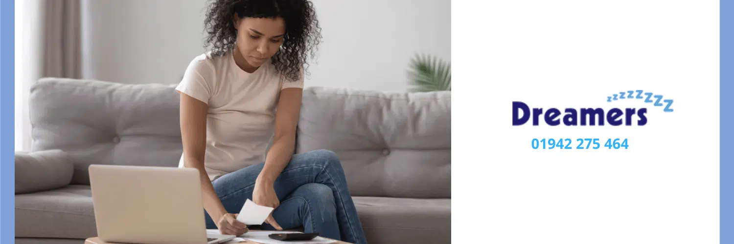 Woman suffering from pandemic posture