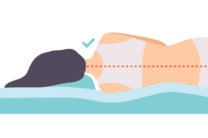 Diagram to show best pillow for side sleepers